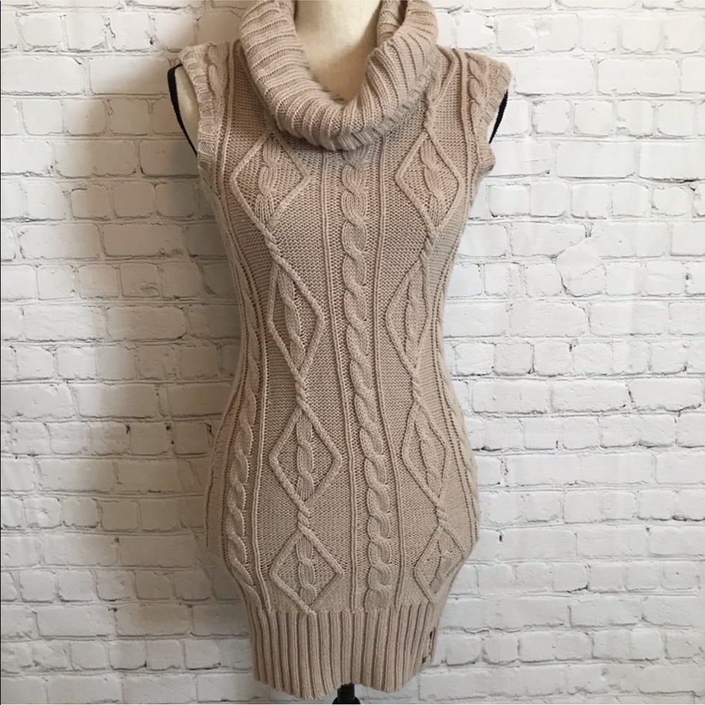 US Polo Cowl Neck Sweater Dress